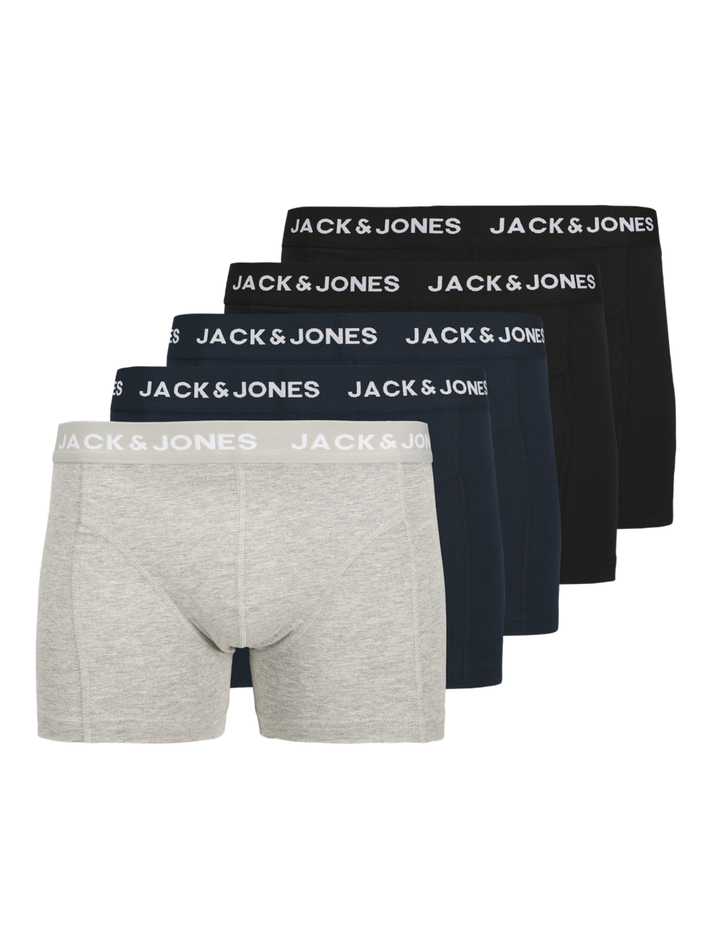 Jack & Jones Boxershorts JACANTHNONY Trunks 5-pack Navy / Black