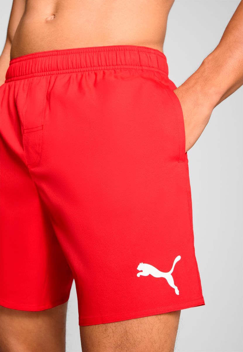 Puma Zwembroek Heren Mid Shorts Rood