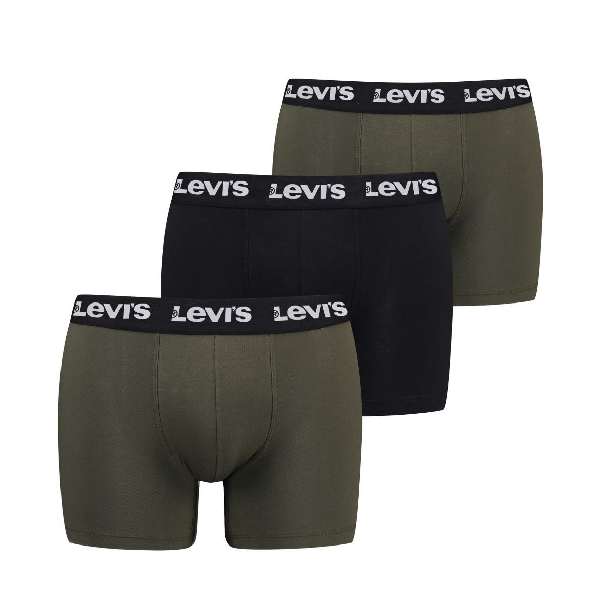 Levi's Boxershorts Repeat Logo 3-pack Khaki