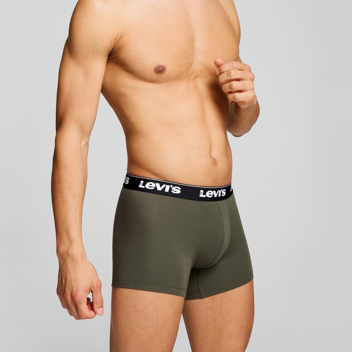 Levi's Boxershorts Repeat Logo 3-pack Khaki