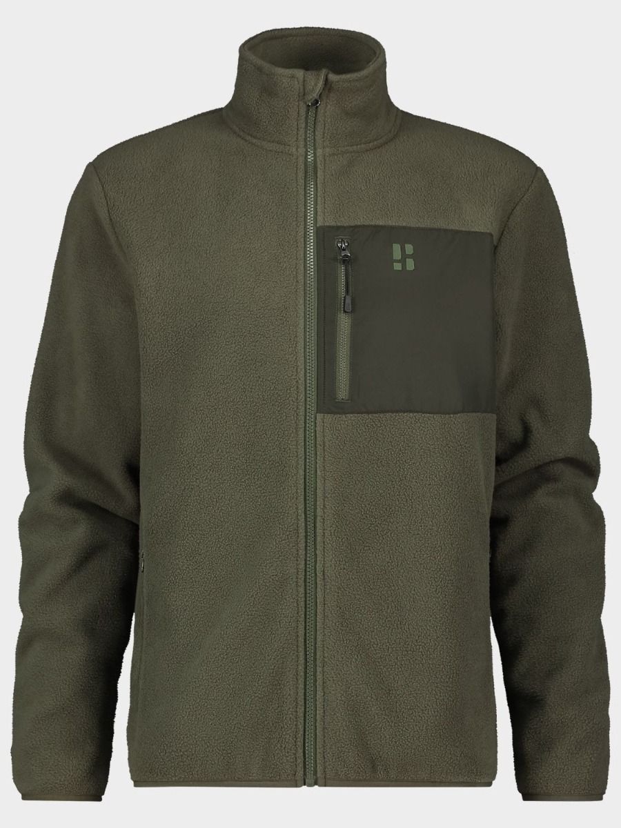 Poederbaas Four Seasons Fleece Vest Heren Groen