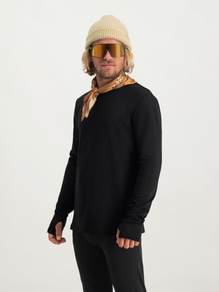Poederbaas Four Seasons Lightweight Longsleeve Heren Zwart