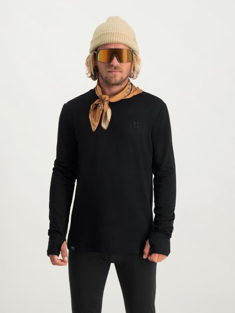Poederbaas Four Seasons Lightweight Longsleeve Heren Zwart