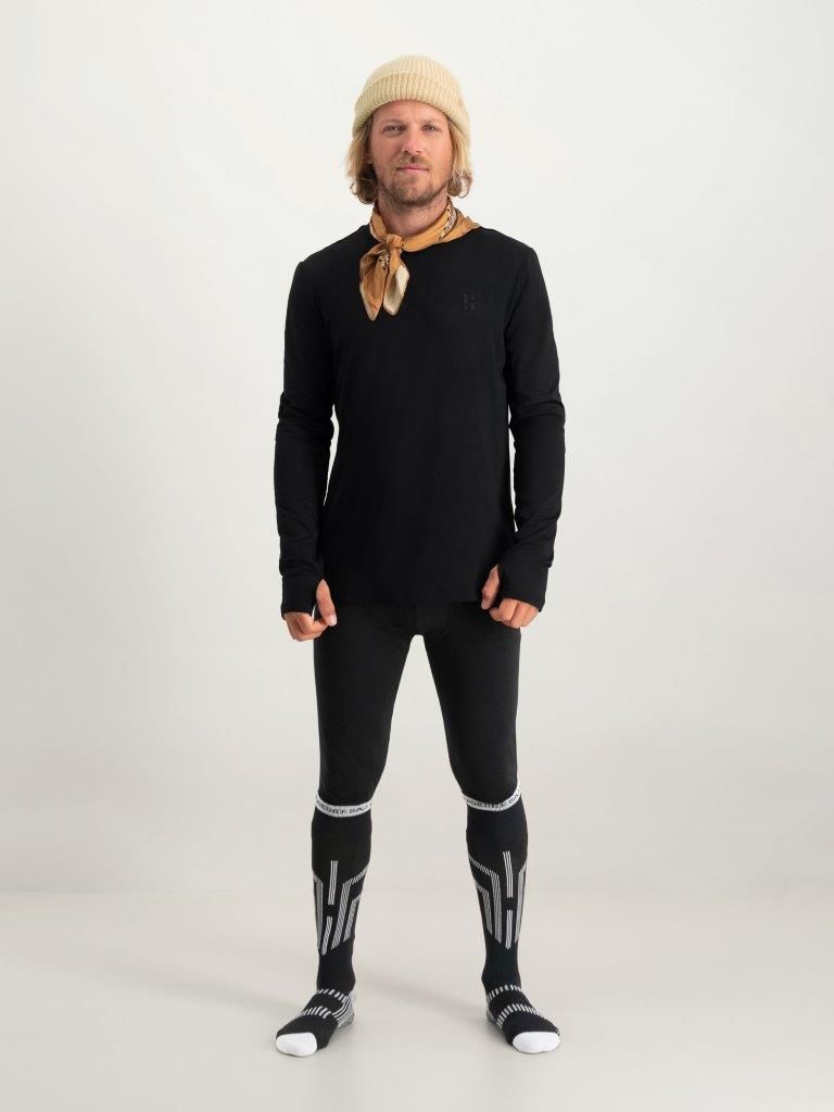 Poederbaas Four Seasons Lightweight Longsleeve Heren Zwart