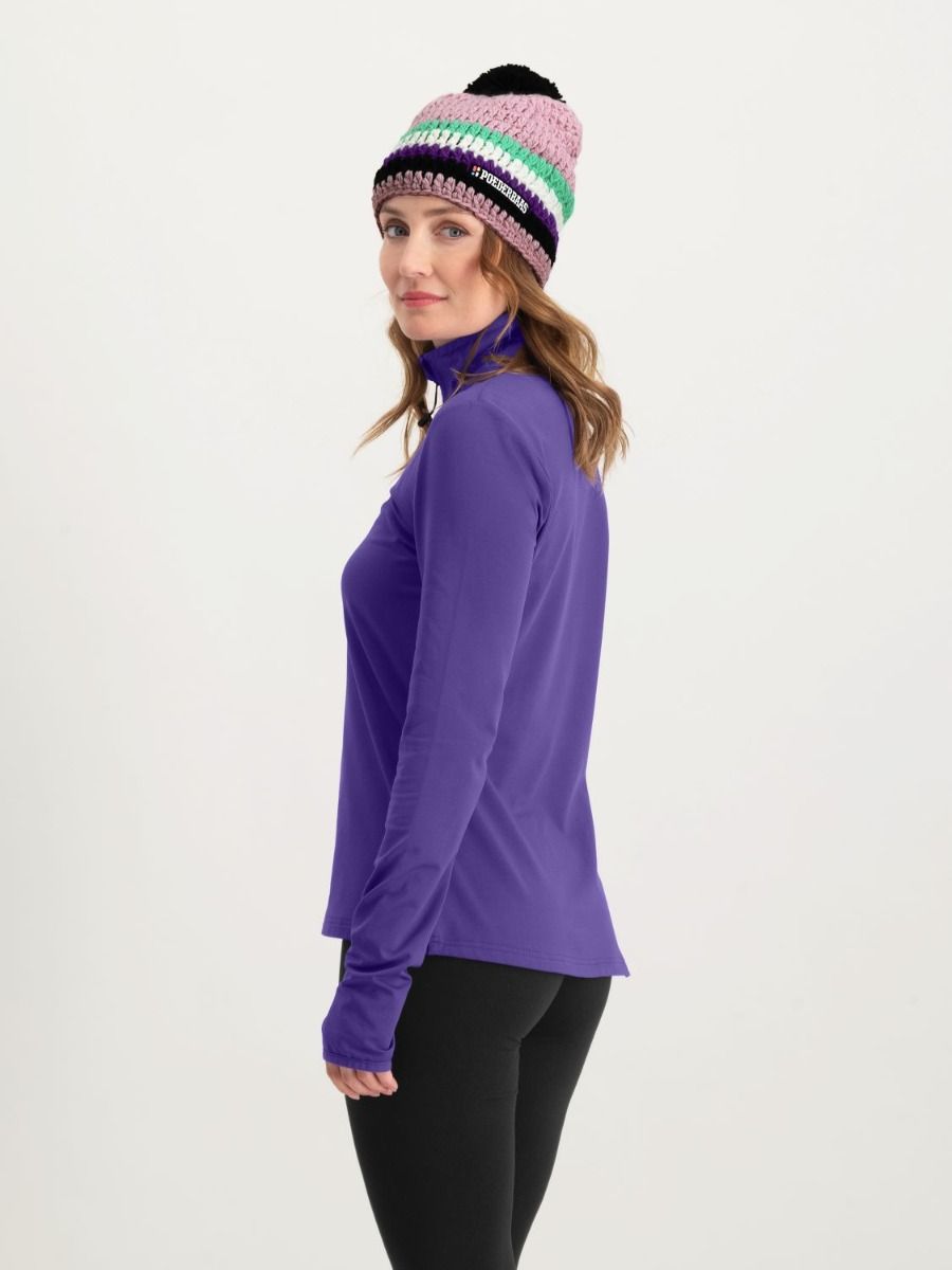 Poederbaas Midlayer Pully Dames Four Seasons Lightweight Paars
