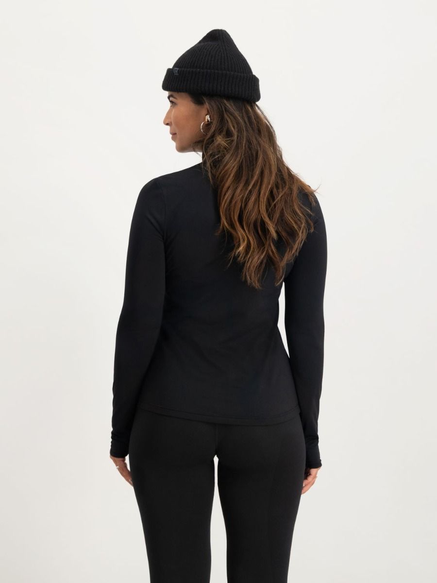 Poederbaas Midlayer Pully Dames Four Seasons Lightweight Zwart