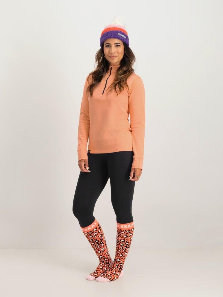 Poederbaas Skisokken 2-pack Panther Orange