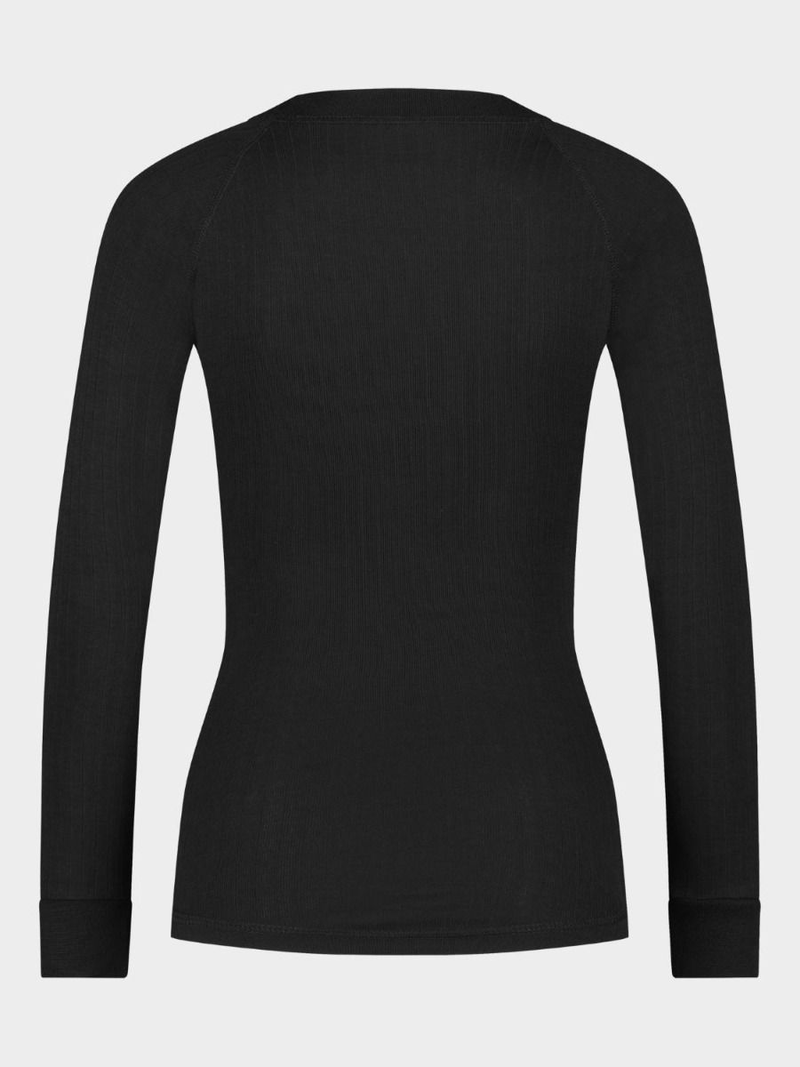 Poederbaas Thermoshirt Dames Pro Zwart