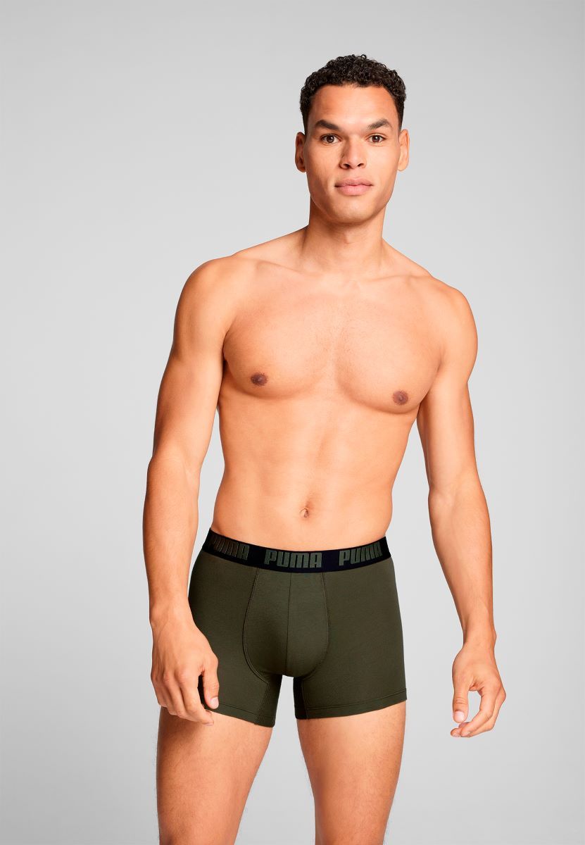 Puma Boxershorts Everyday Basic 2-pack Forest Night Tonal
