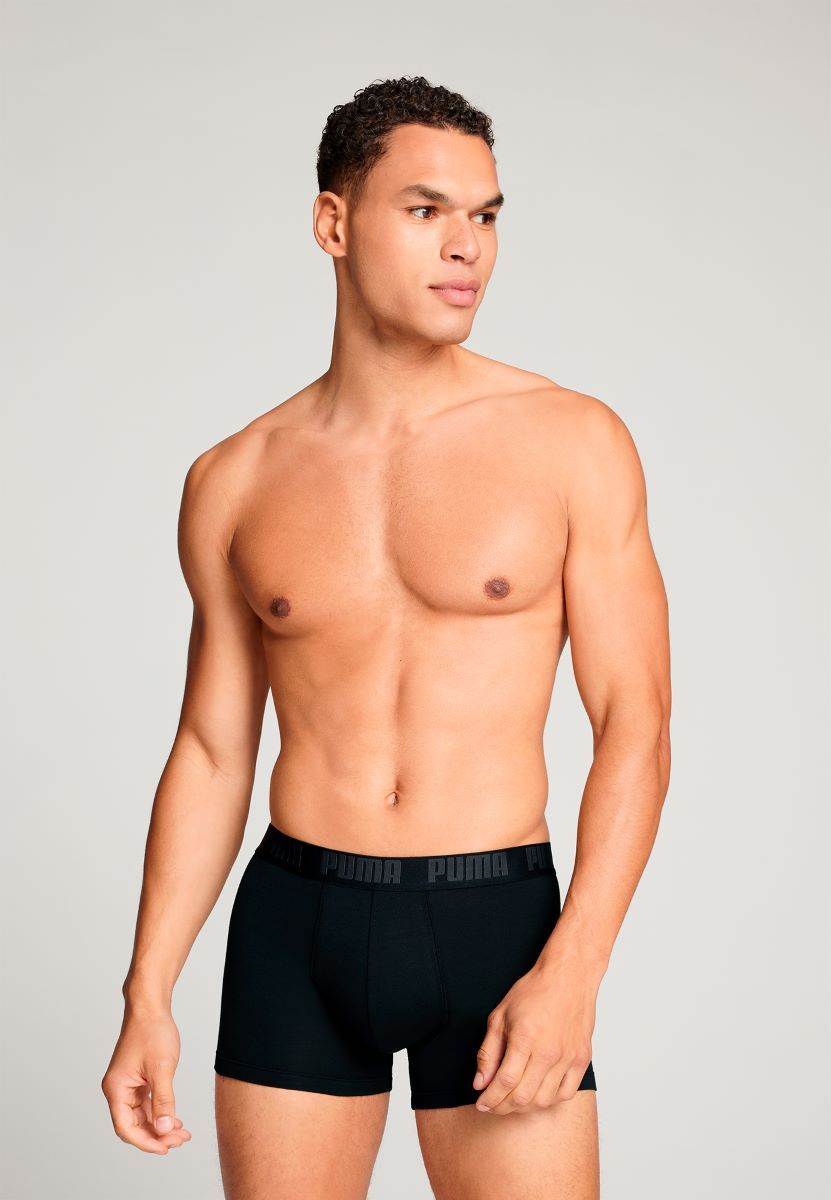 Puma Boxershorts Everyday Heritage Stripe 2-pack Black / Black