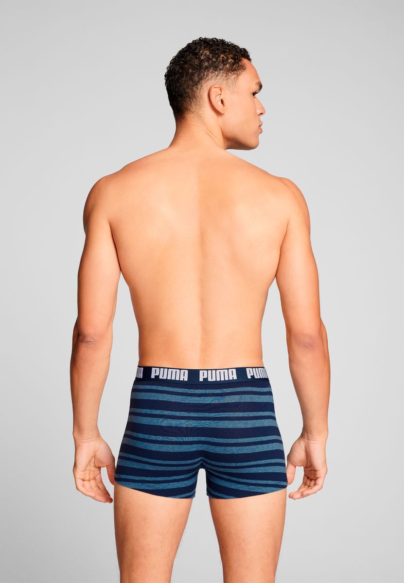 Puma Boxershorts Everyday Heritage Stripe 2-pack Denim