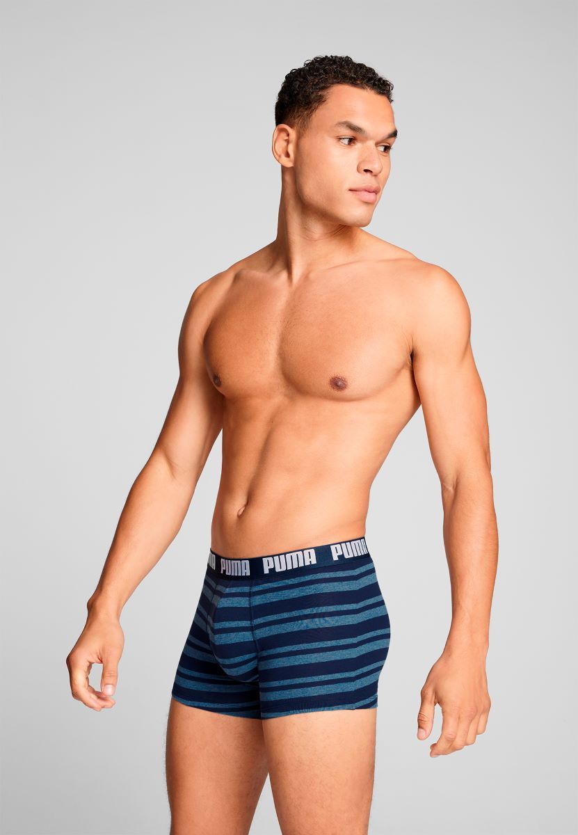 Puma Boxershorts Everyday Heritage Stripe 2-pack Denim