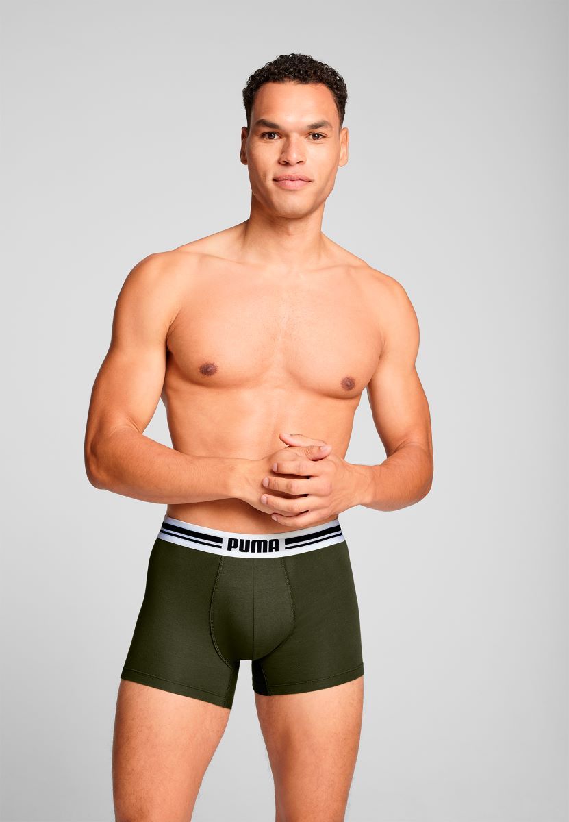 Puma Boxershorts Everyday Placed Logo 2-pack Forest Night