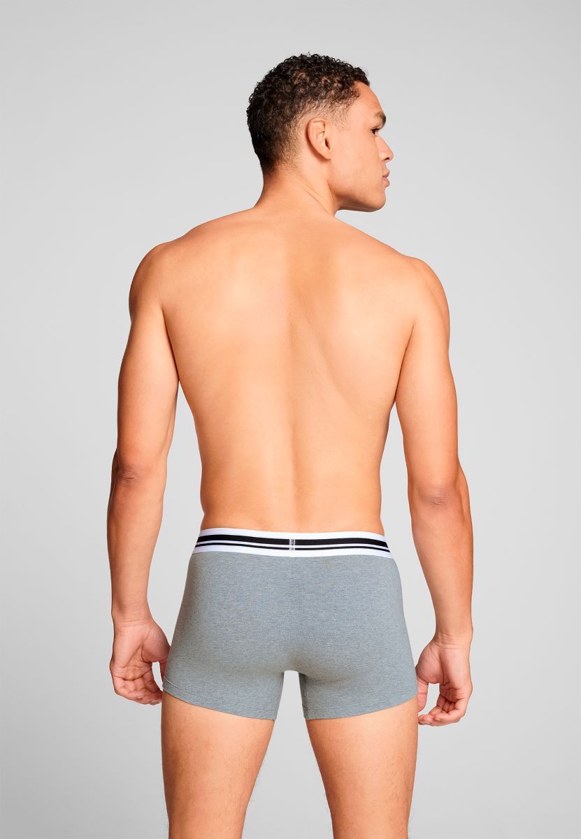 Puma Boxershorts Everyday Placed Logo 2-pack Grey Melange / Black