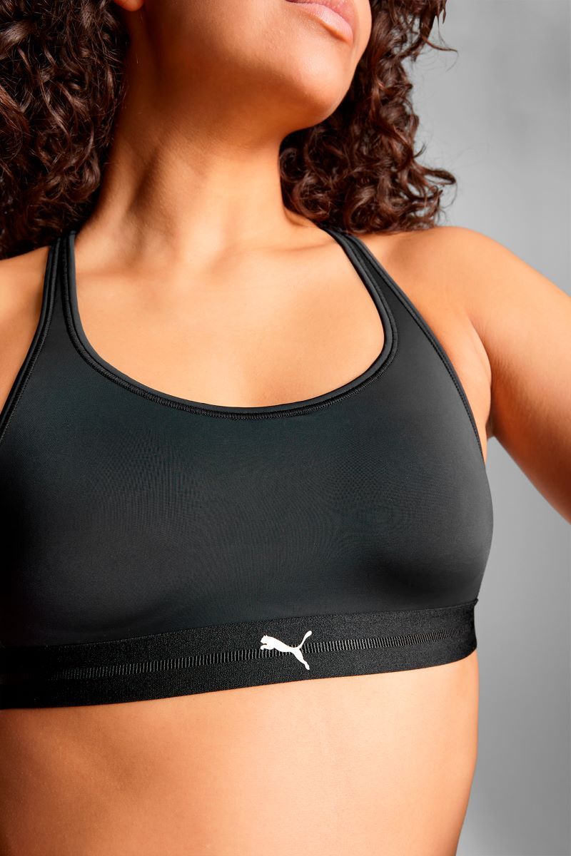 Puma Dames Sport Top Padded Zwart