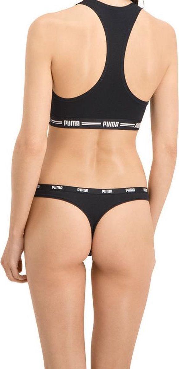 Puma String Dames Zwart/Wit/Grijs 6-Pack