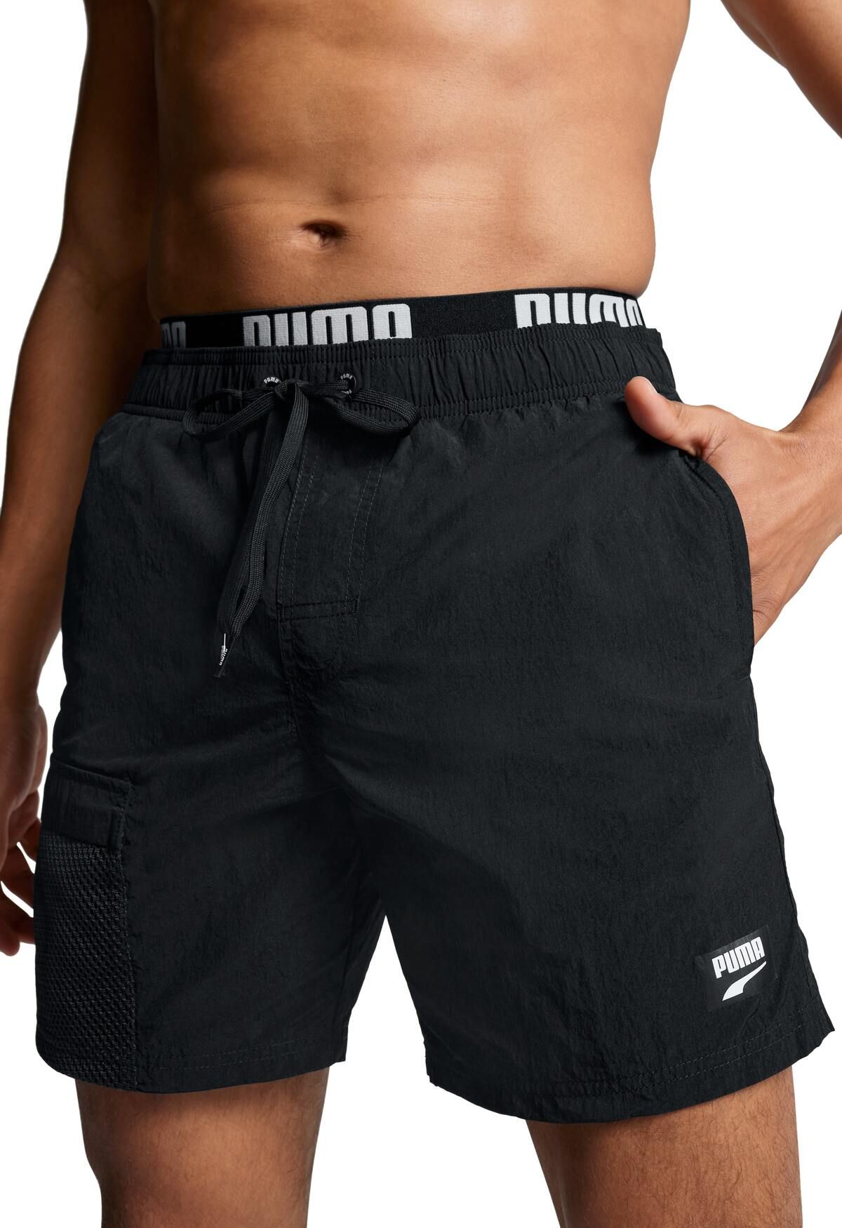 Puma Zwembroek Heren Utility Mid Shorts Zwart