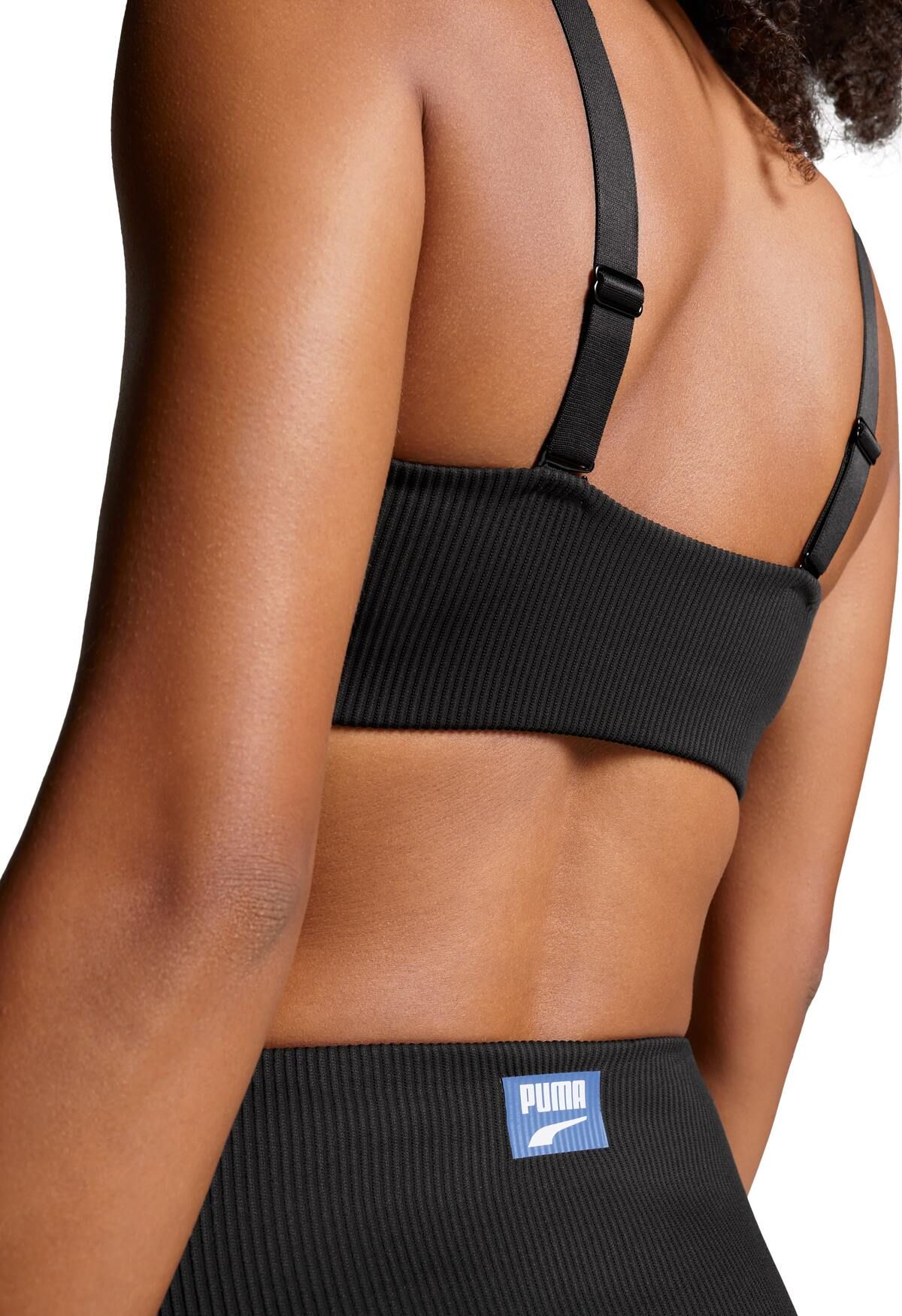 Puma Zwemtop Ribbed Scoop Neck Top Black Combo