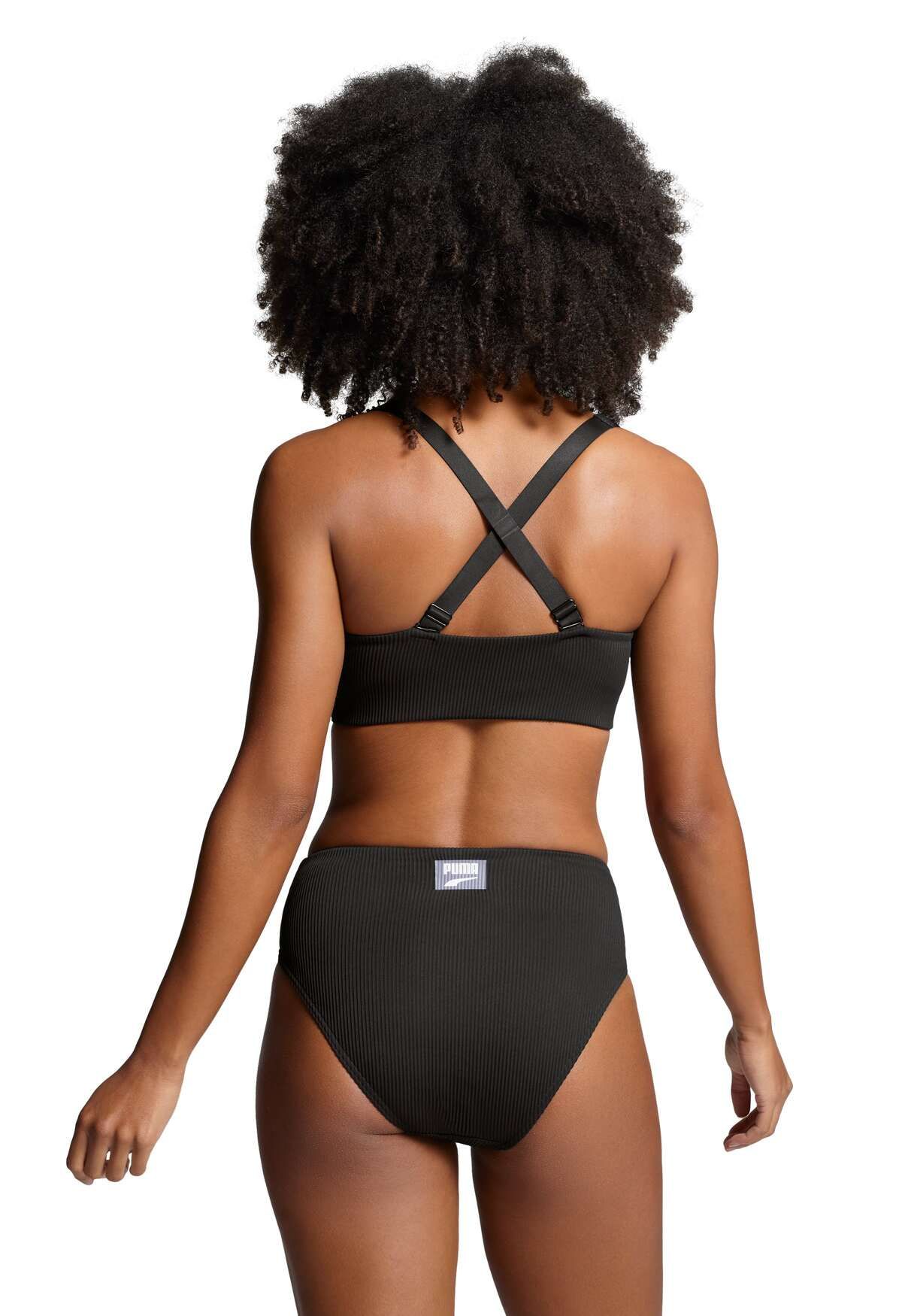 Puma Zwemtop Ribbed Scoop Neck Top Black Combo