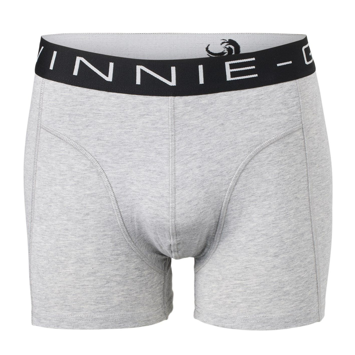 Vinnie-G Boxershorts 2-pack Grey Melange Black