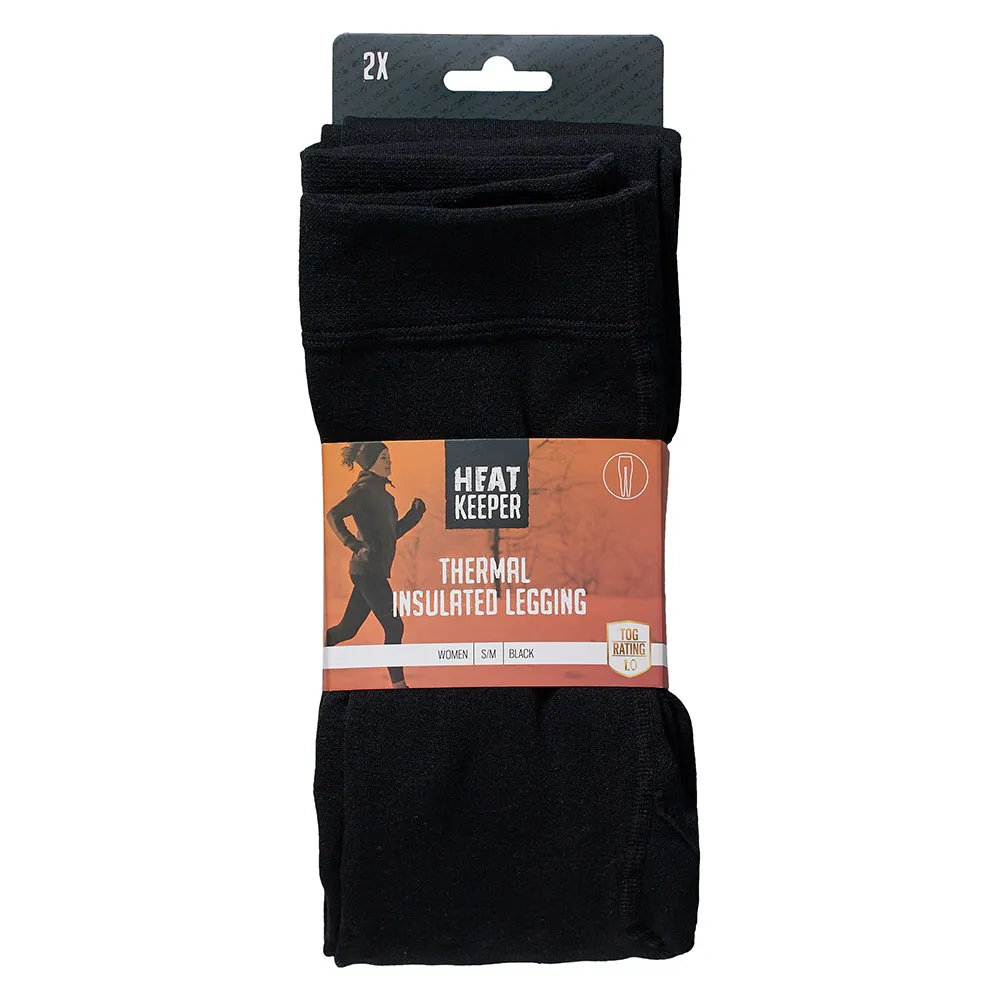 Heatkeeper Dames Thermo Legging Basic 2-pack Zwart