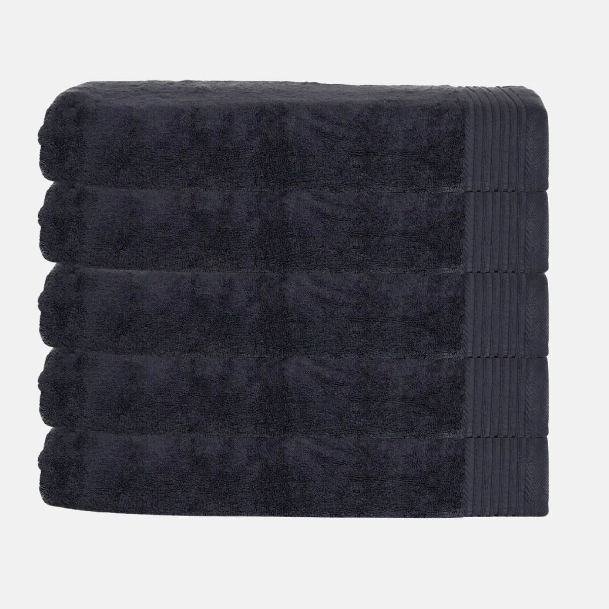 The One Badhanddoek Deluxe 70x140  550 gr Antraciet (5 stuks)