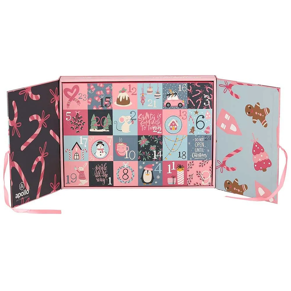 Apollo Sokken Adventskalender Kinderen - Meisjes - Kerst - 12 paar sokken