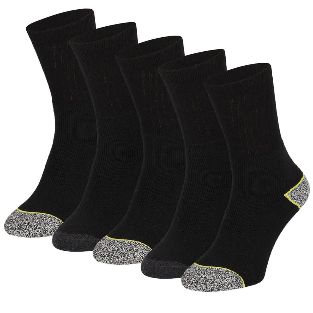 Apollo Werksokken 5-pack Zwart