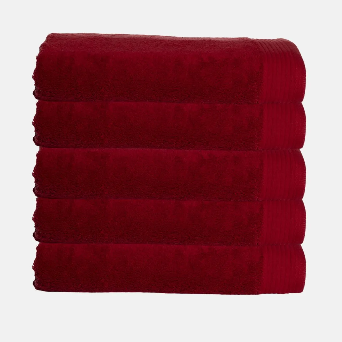 The One Handdoek Deluxe 50x100  550 gr Burgundy (5 stuks)