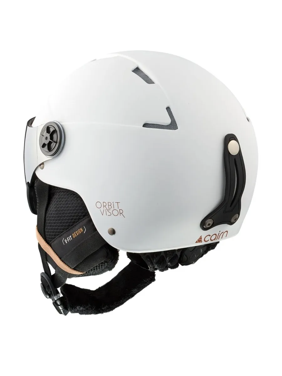 Cairn Skihelm met Vizier Orbit Visor Mat White Coffee
