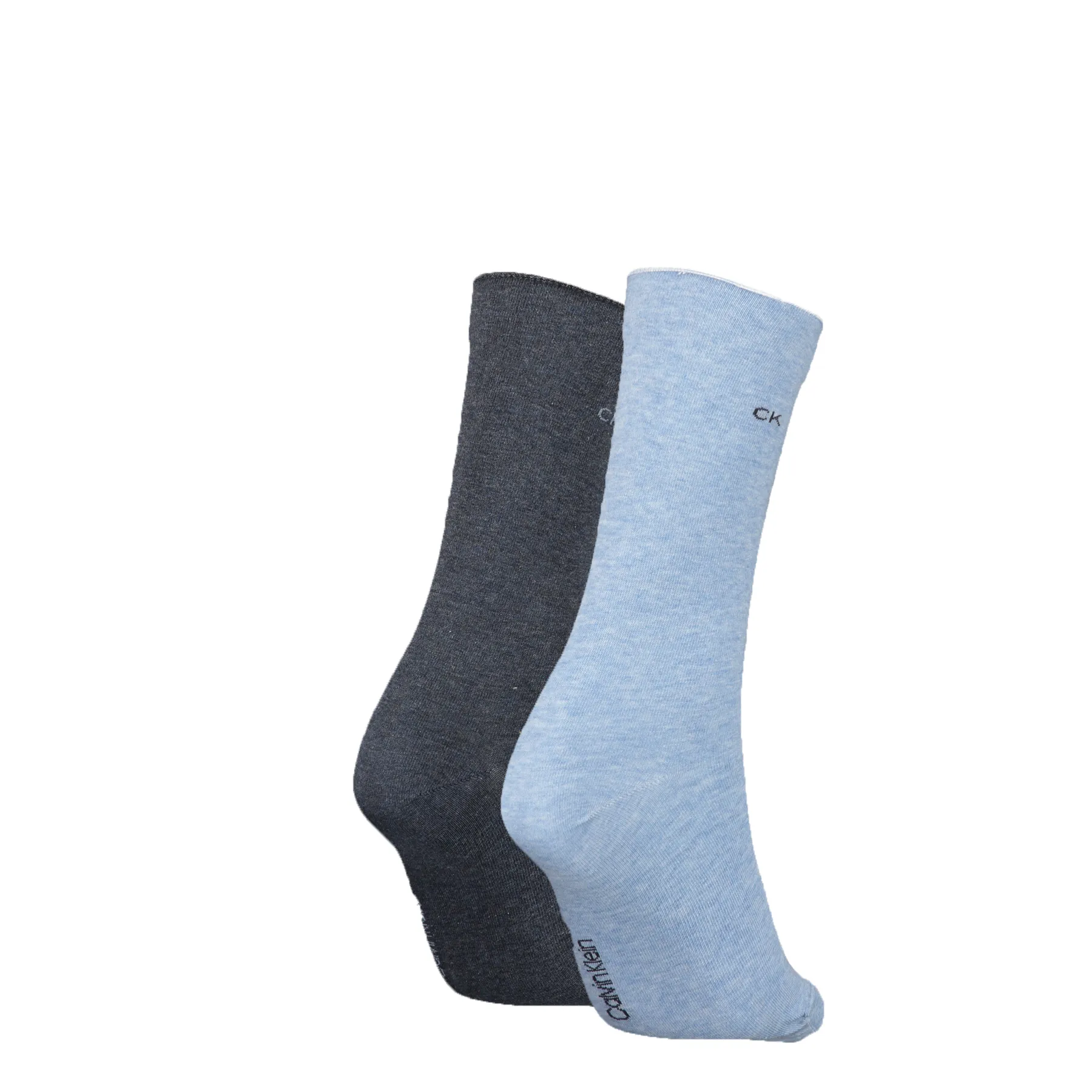 Calvin Klein Dames Sokken Classic 2-pack Denim Melange