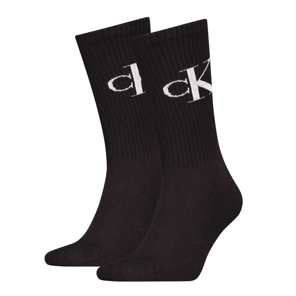Calvin Klein Sokken Heren Monogram 2-pack Zwart