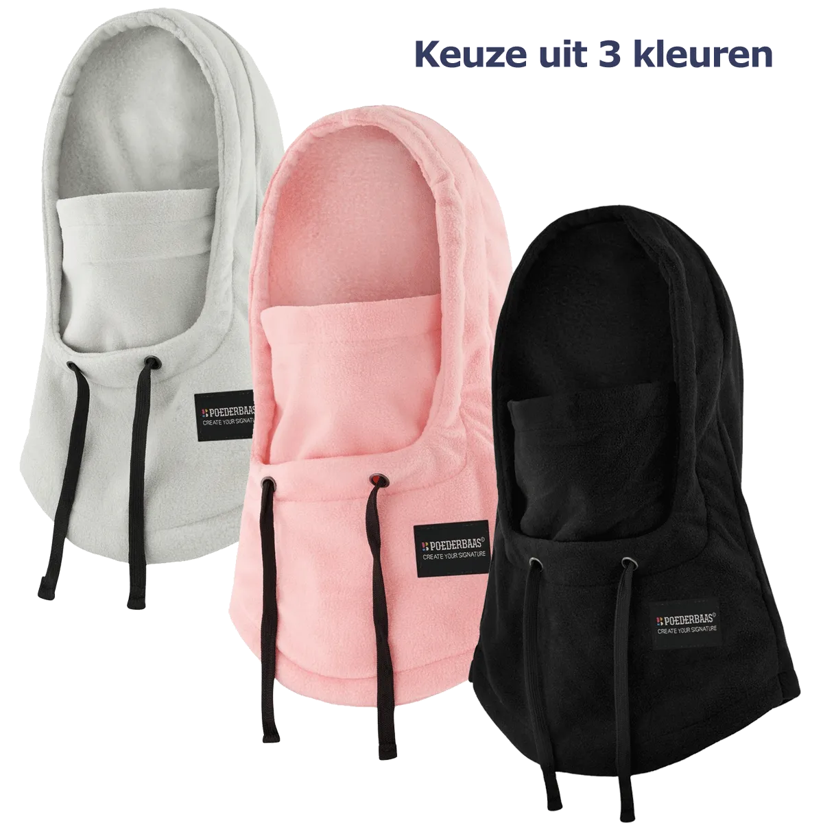 Poederbaas Balaclava Fleece - Keuze uit 3 kleuren