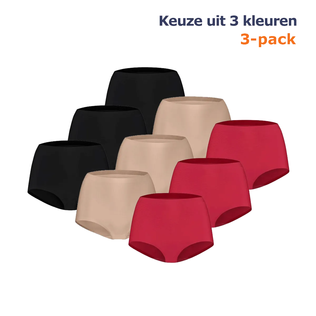 Ten Cate Secrets High Waist Slip 3-pack  - Keuze uit 3 kleuren