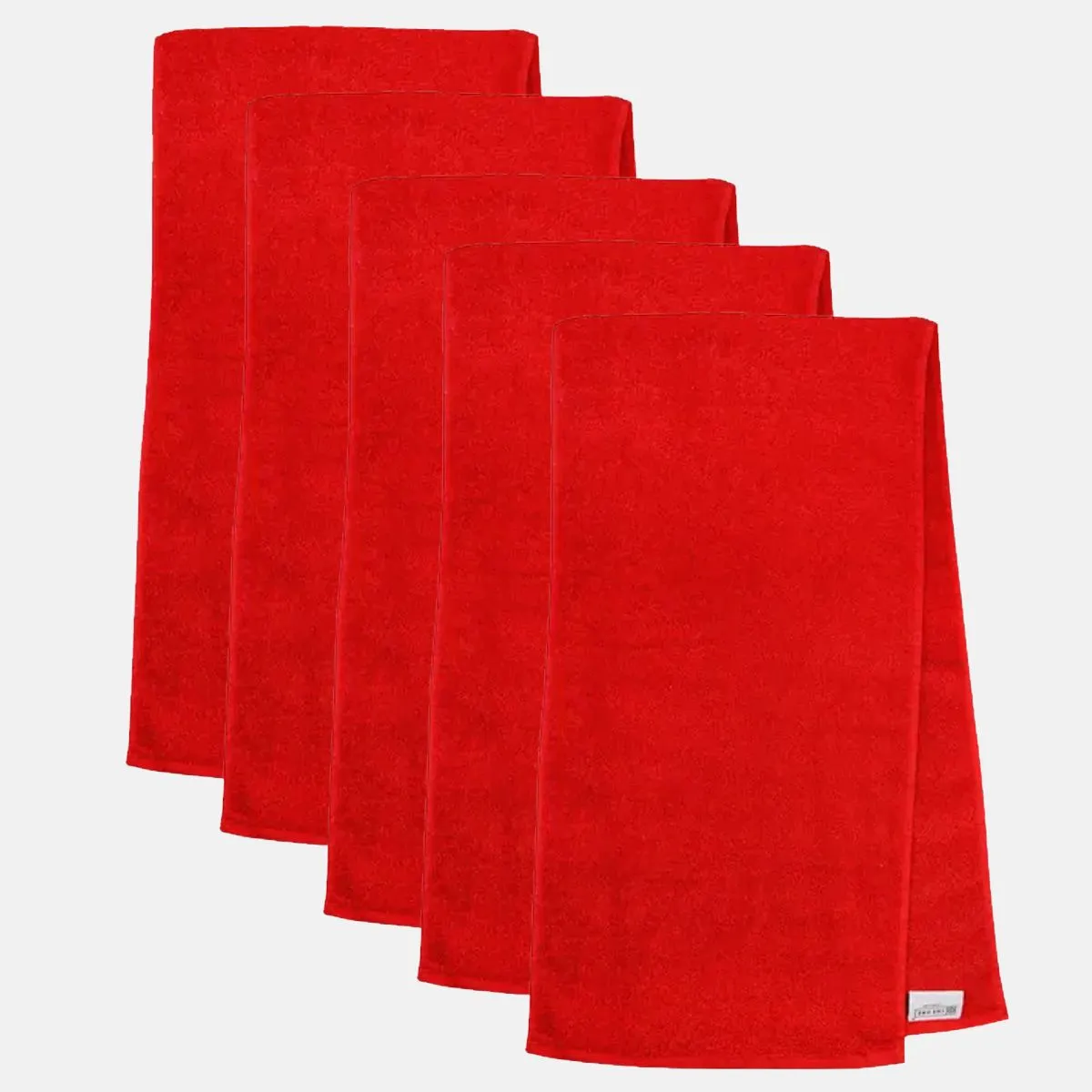 The One Sporthanddoek 30x130 cm 450 gram Rood (5 stuks)