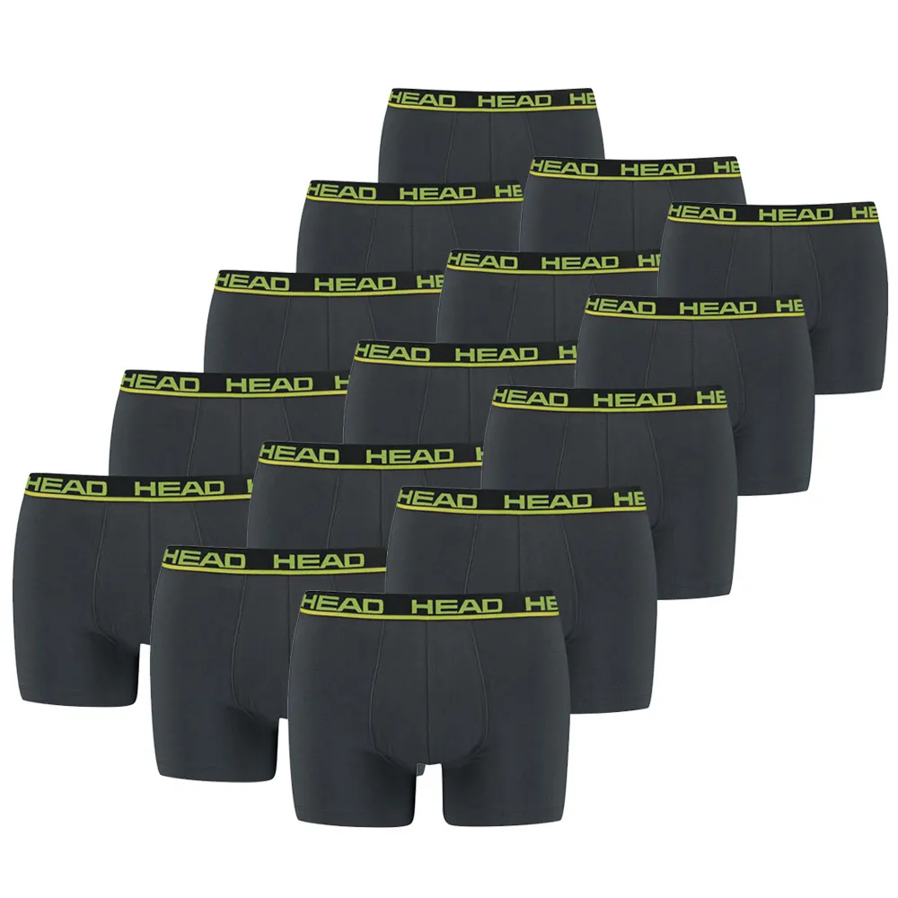 Head Boxershorts Basic 15-pack Phantom / Lime Punch