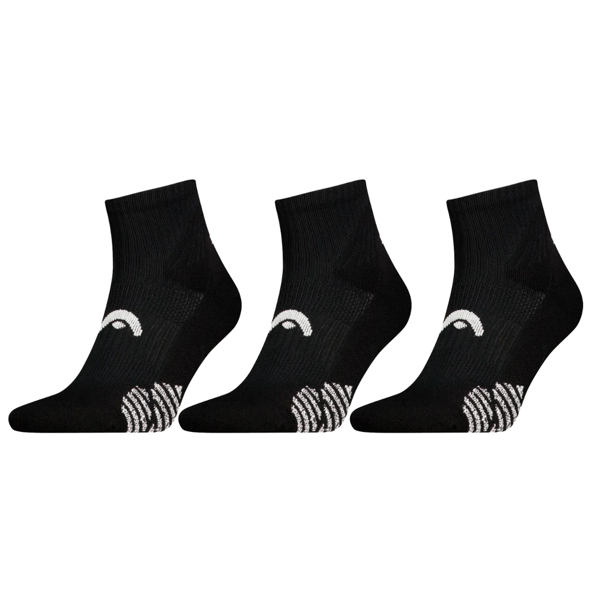 HEAD Padel Sokken Quarter 3-pack Zwart