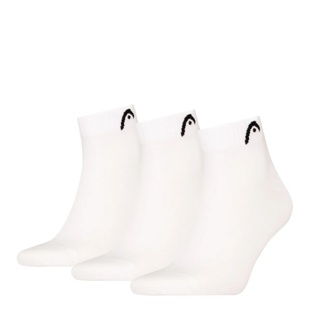 HEAD Quartersokken Training 12-pack Wit