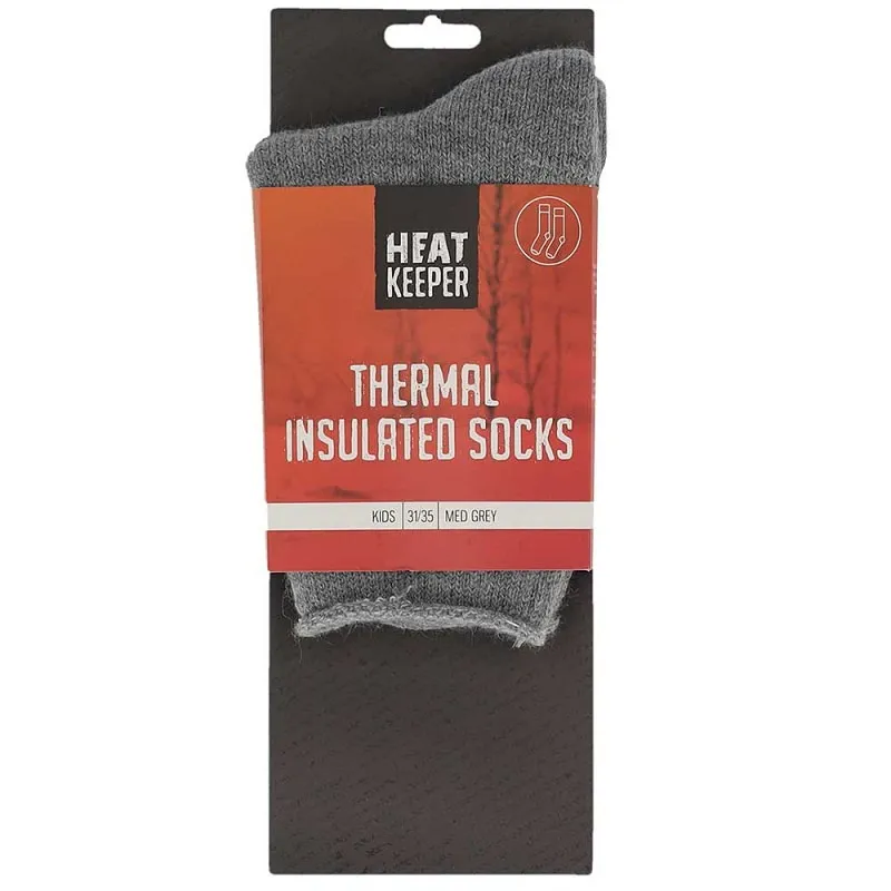 Heatkeeper Kinder Thermo Sokken Medium Grey