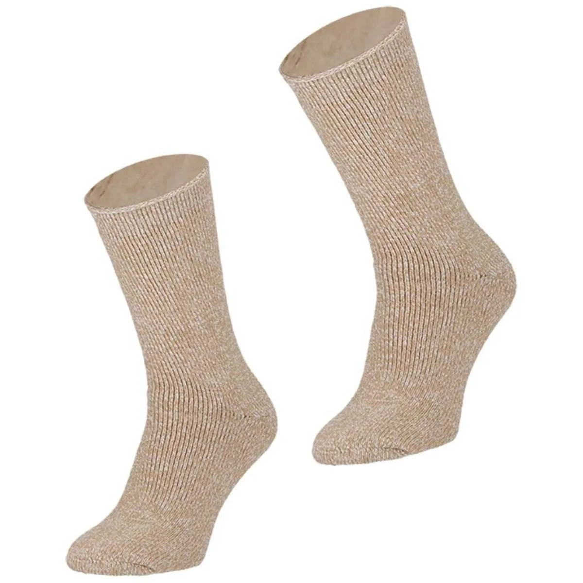 Heatkeeper Dames Thermo Sokken Beige Mouliner