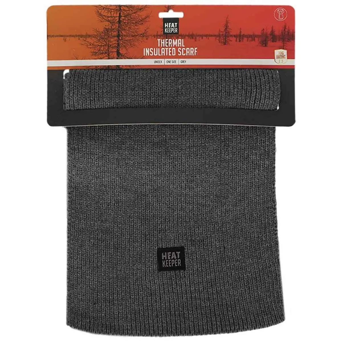 Heatkeeper Thermo Sjaal Heren Knitted Grey