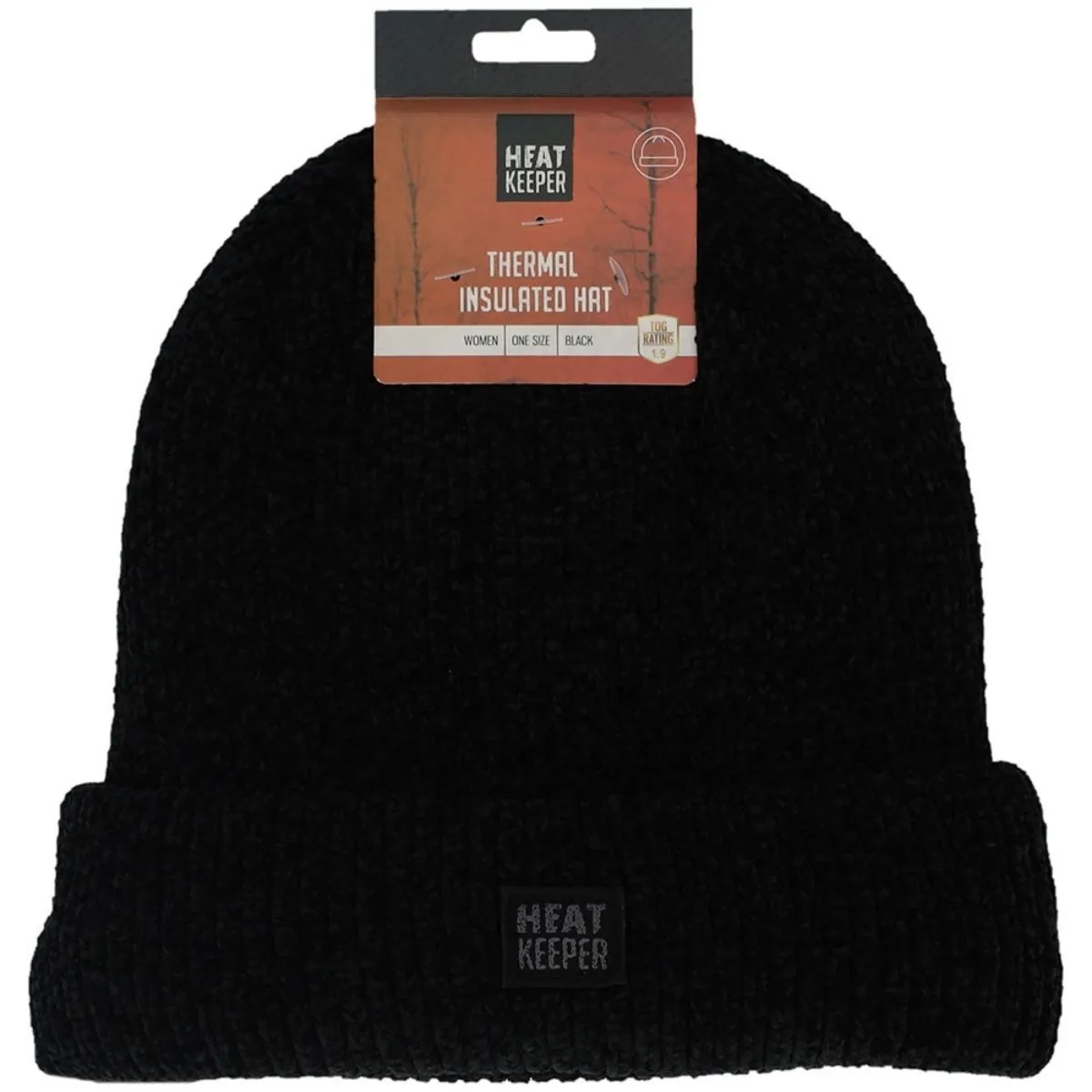 Heatkeeper Dames Thermo Muts Chenille Zwart