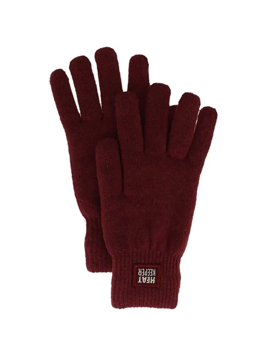 Heatkeeper Dames Winter Set - Hoofband + Handschoenen - Burgundy