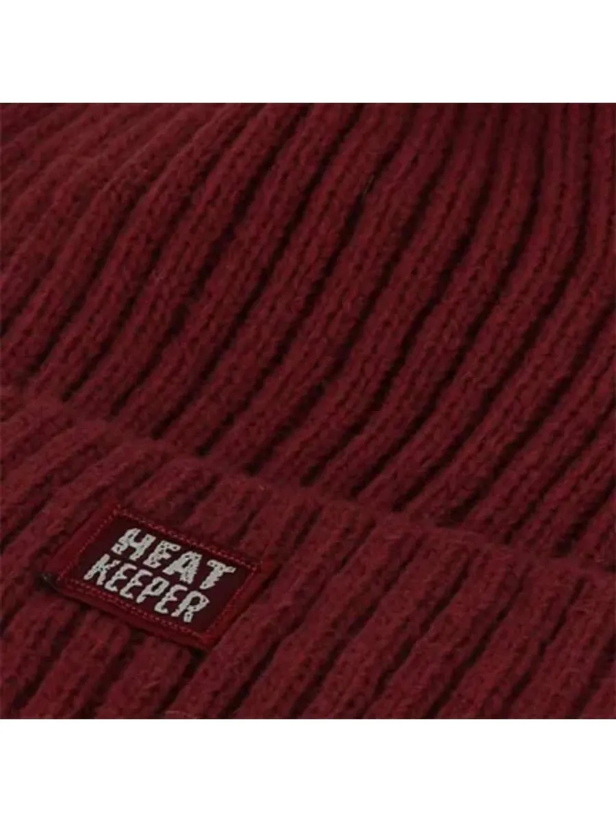 Heatkeeper Dames Winter Set - Muts + Handschoenen - Burgundy