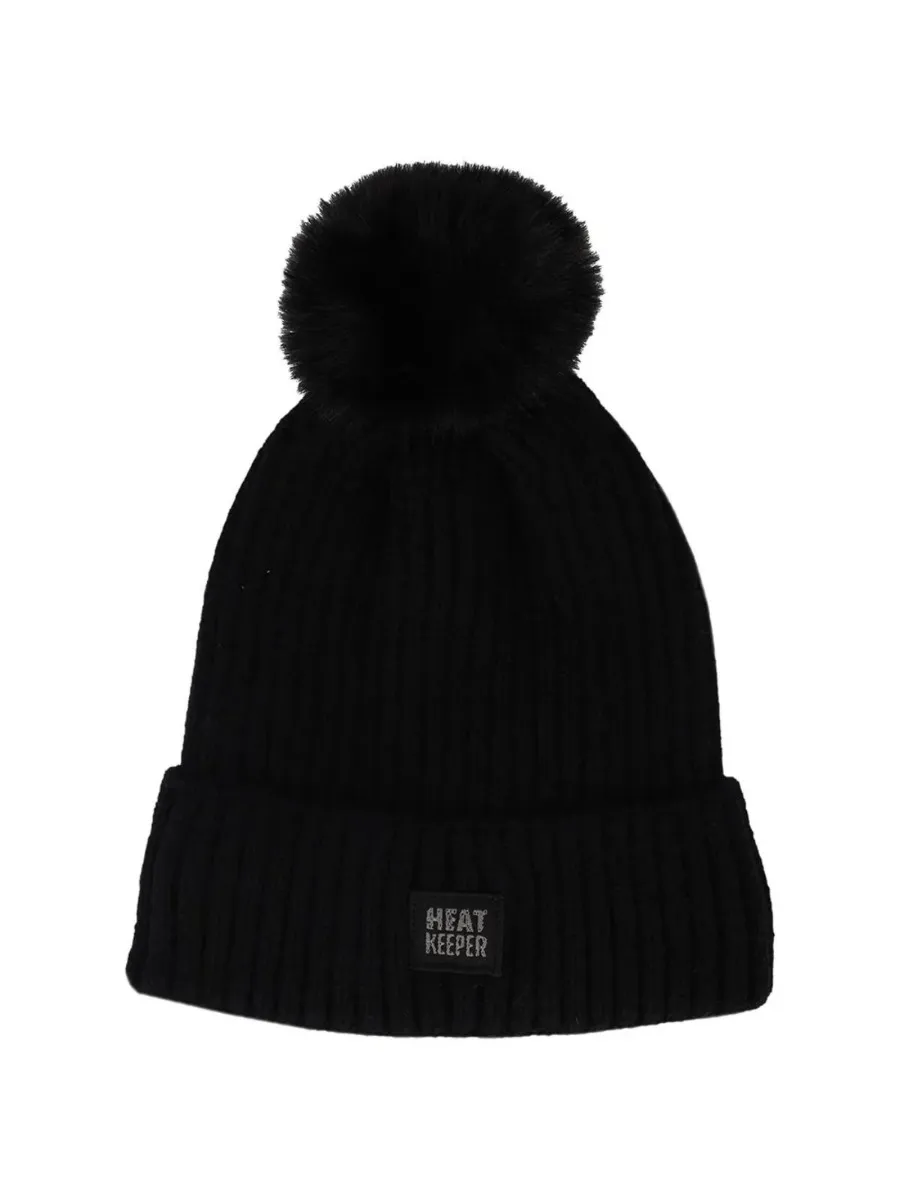 Heatkeeper Dames Winter Set - Muts + Handschoenen - Zwart