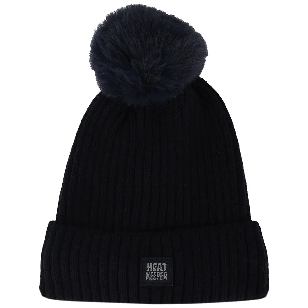 Heatkeeper Thermo Muts met Pompon Dames Navy