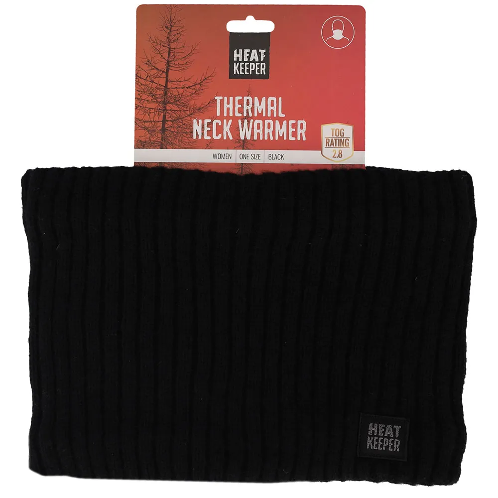 Heatkeeper Thermo Nekwarmer Dames Zwart