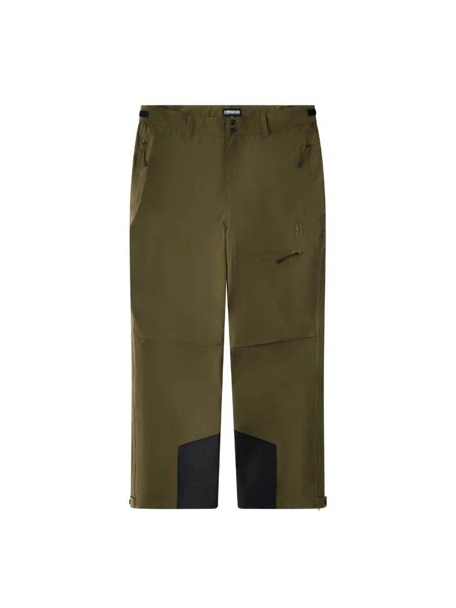 Poederbaas Skibroek Heren Freeride 3L Hardshell Olive Green