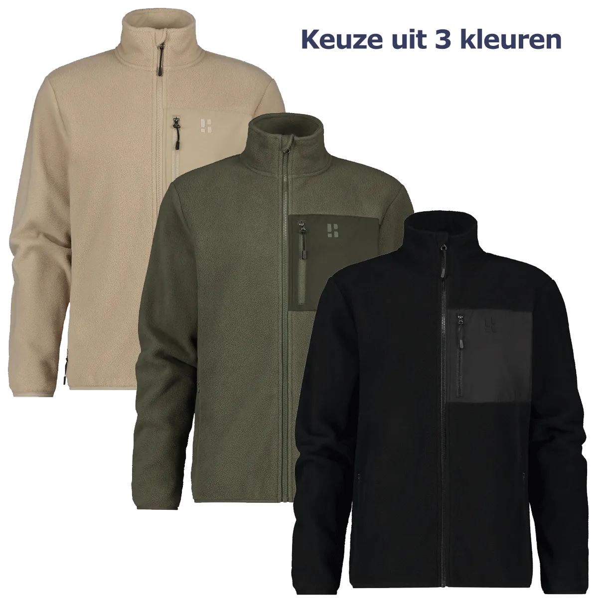 Poederbaas Four Seasons Fleece Vest Heren- Keuze uit 3 kleuren