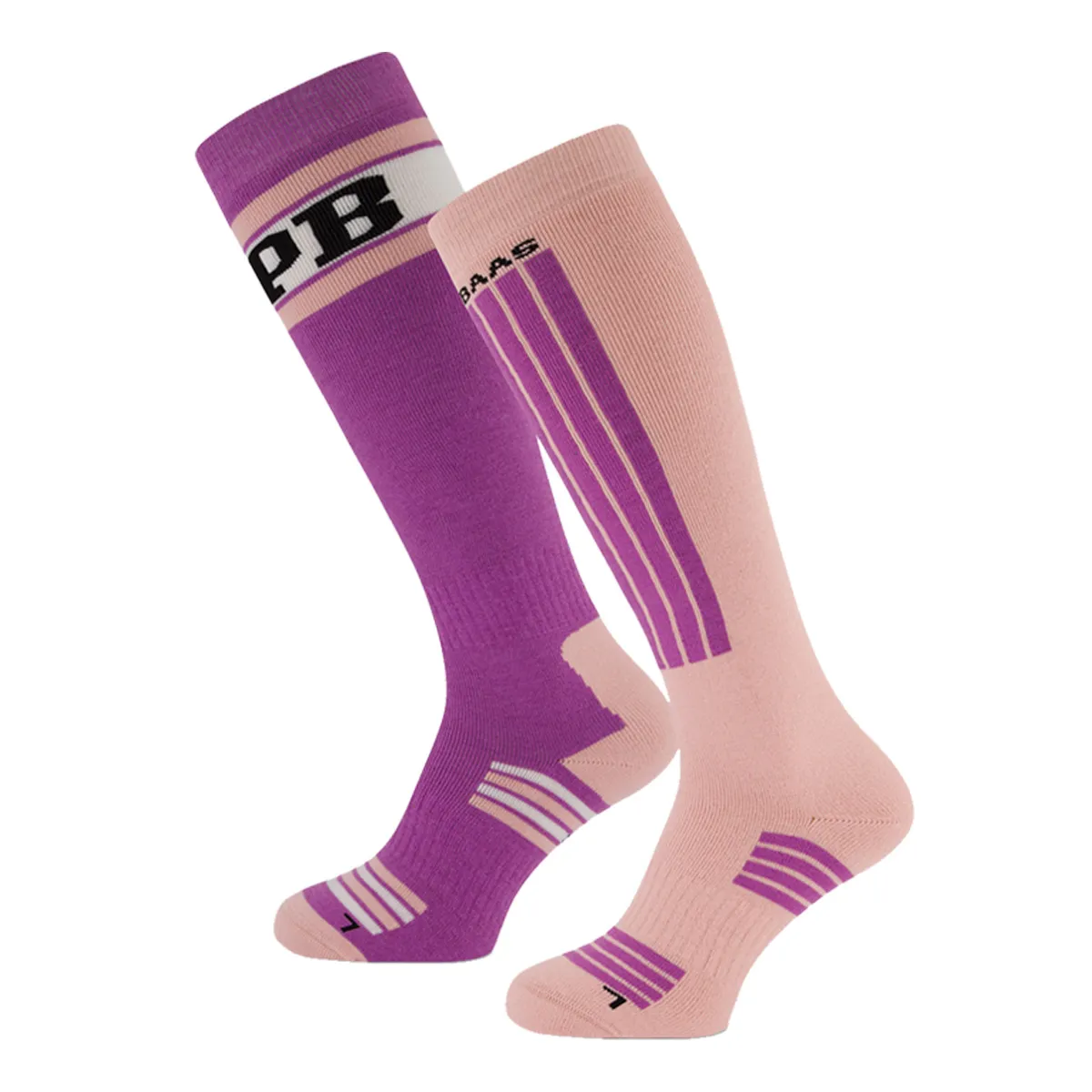 Poederbaas Skisokken 6-pack Swedish Pink